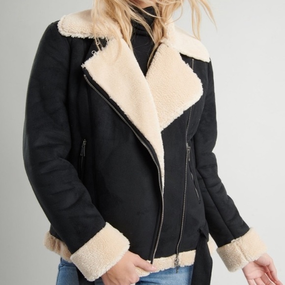 🚨FINAL DROP🚨LIKE NEW!!! Sherpa Aviator Jacket - Picture 7 of 10